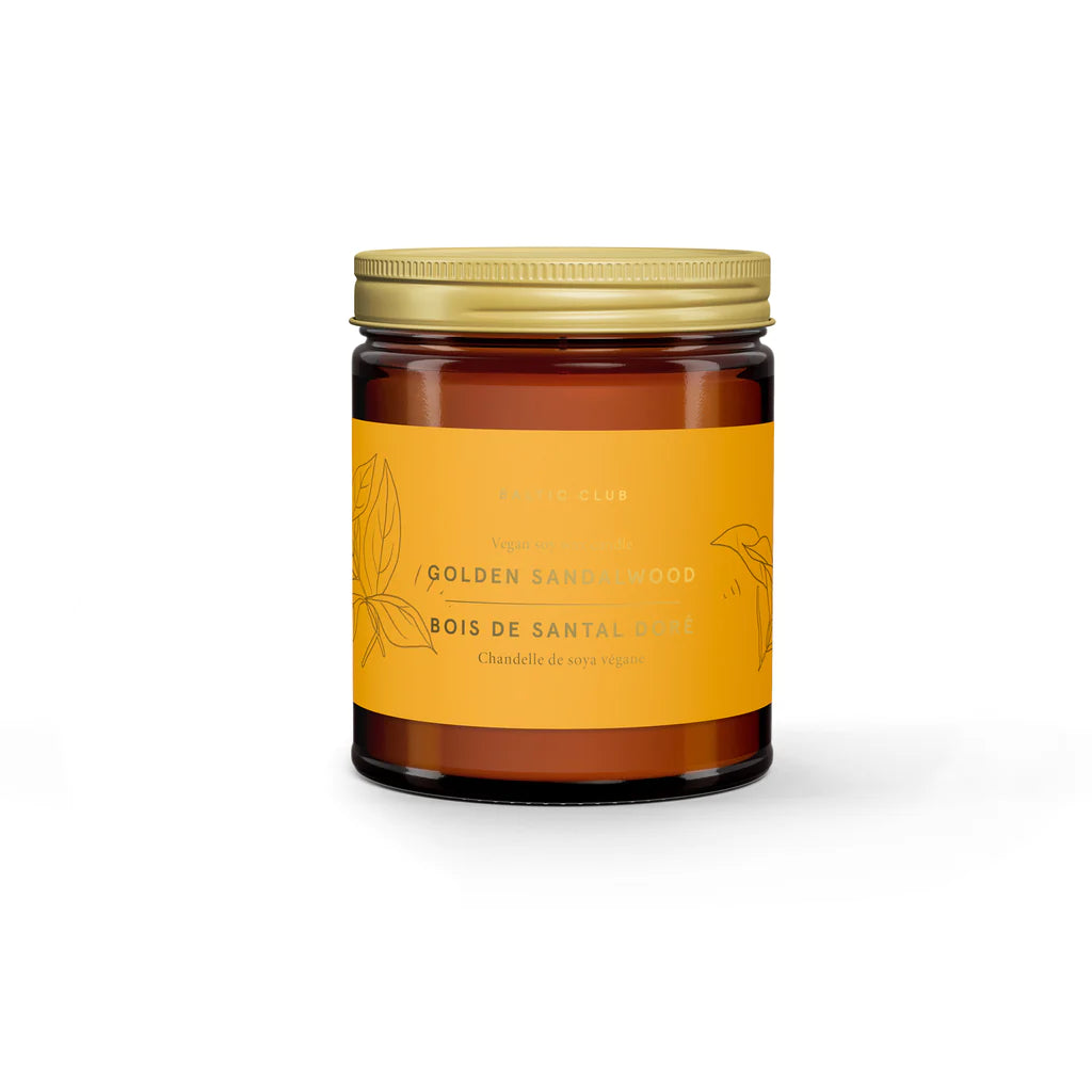 Chandelle Bois de Santal Doré