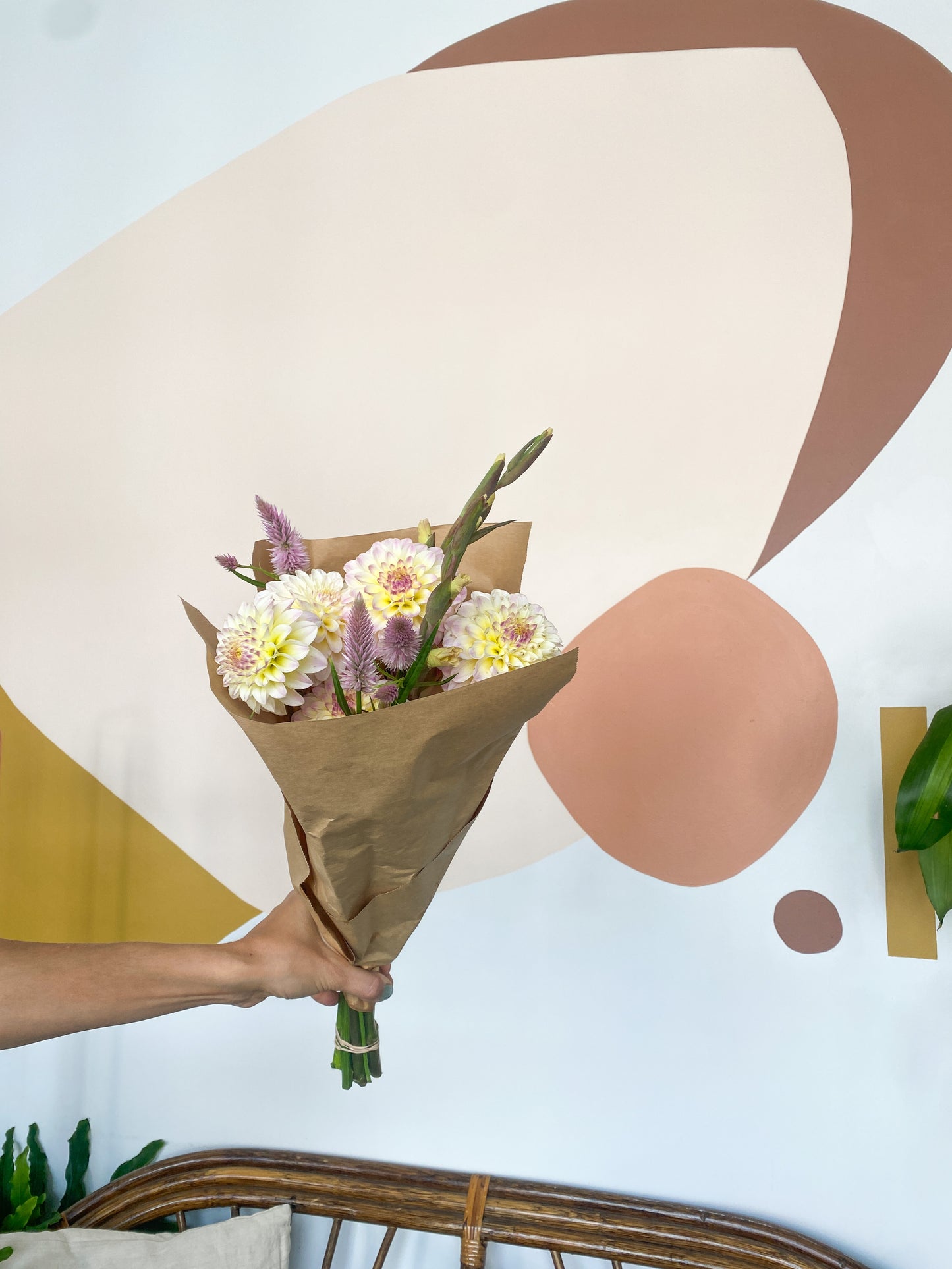 Bouquet mixte de fleurs locales
