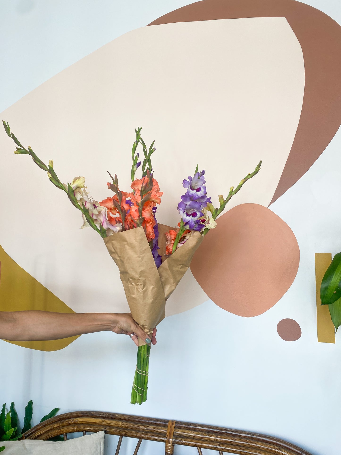 Bouquet mixte de fleurs locales