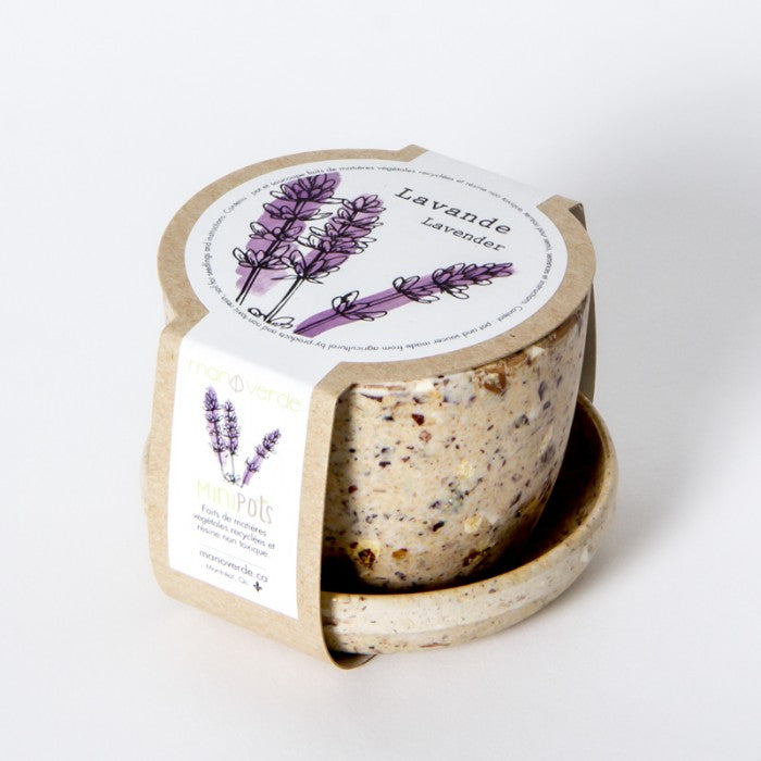 Minipot Lavande-fibre recyclée