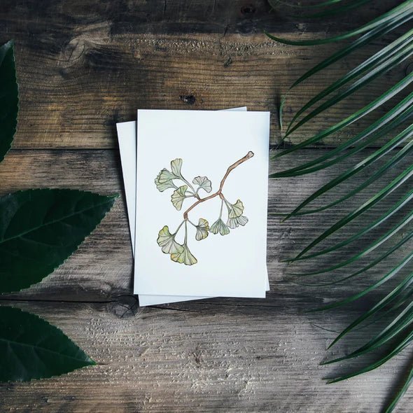 Carte de souhaits - Gingko Biloba - Alma Plantes