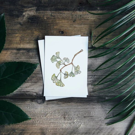 Carte de souhaits - Gingko Biloba - Alma Plantes