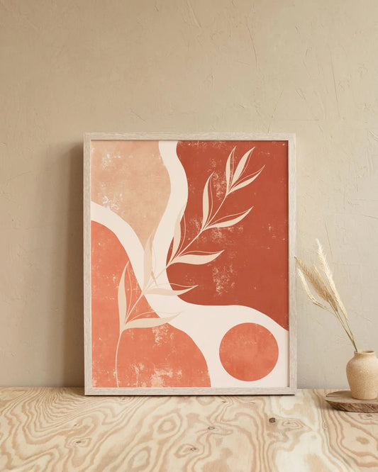 Affiche ''Feuille rose'' - Alma Plantes