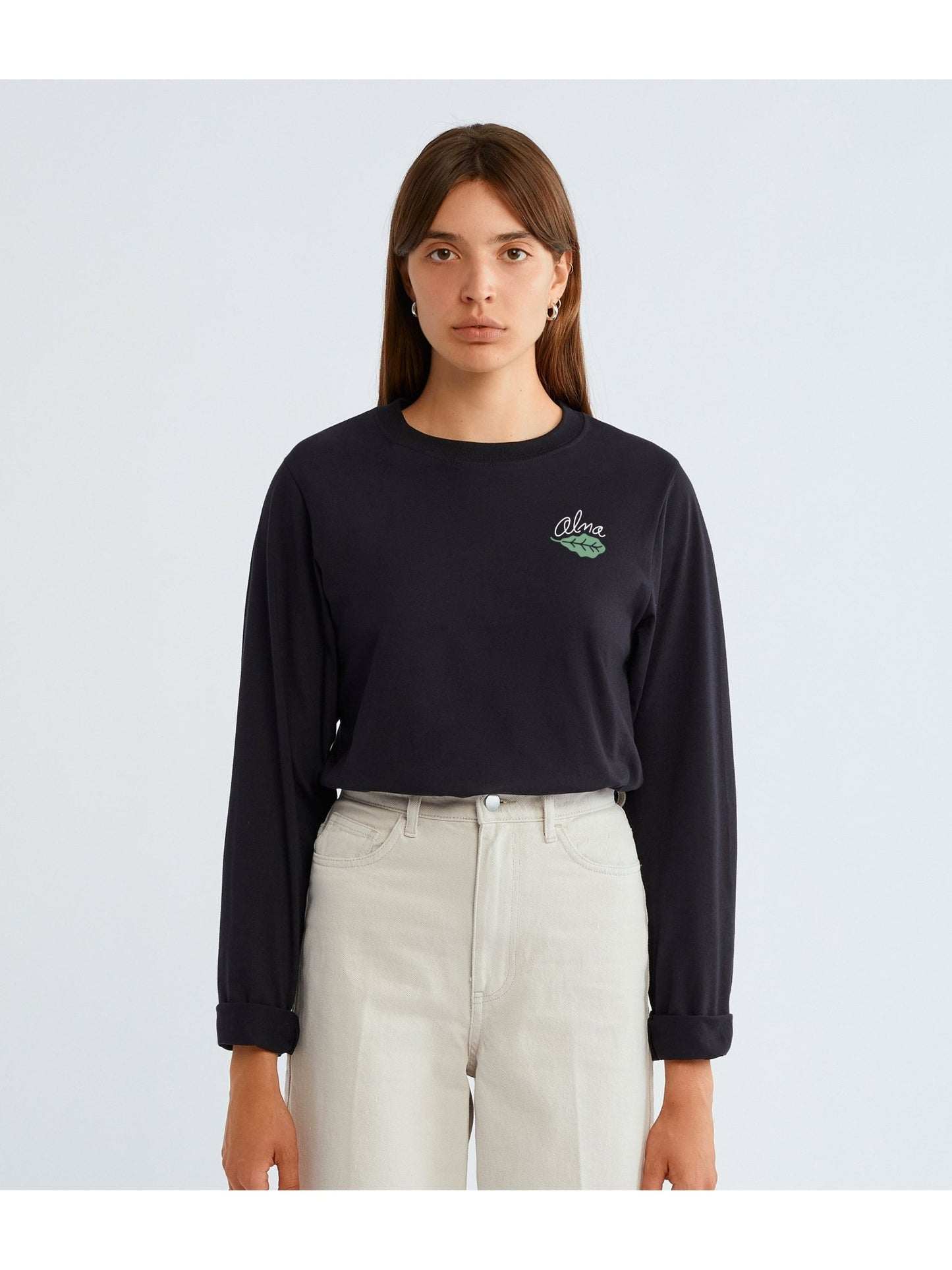Long sleeve noir (unisex) - Alma Plantes