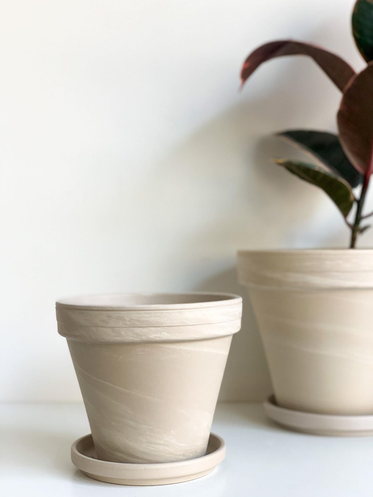 Pot en terre cuite - granite - Alma Plantes