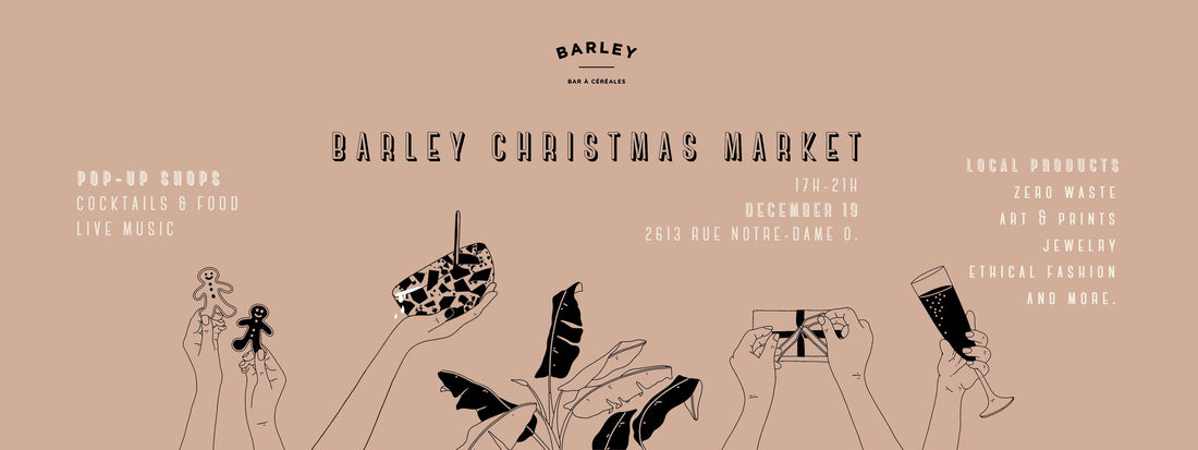 Pop-up au Barley Christmas Market - Alma Plantes