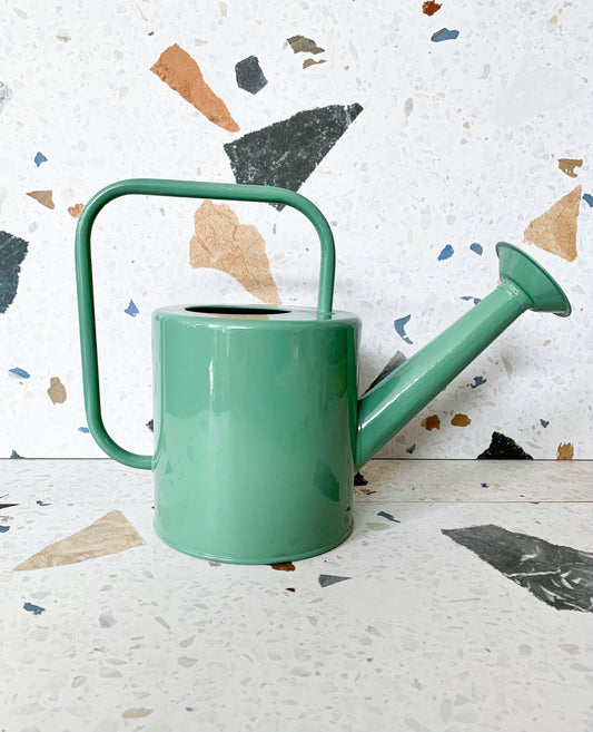 Arrosoir en métal-vert