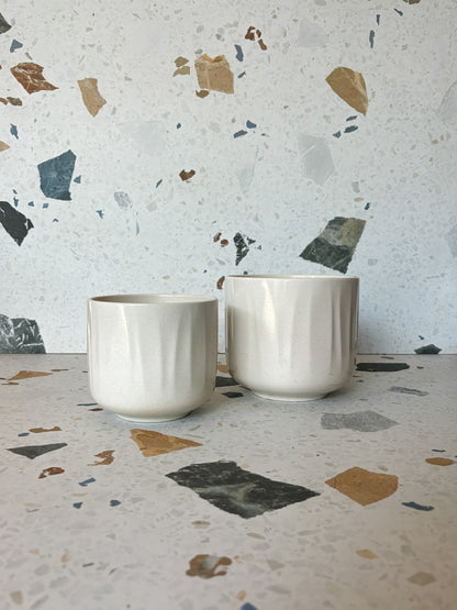 Cache - pot Bagua - Crème - Alma Plantes