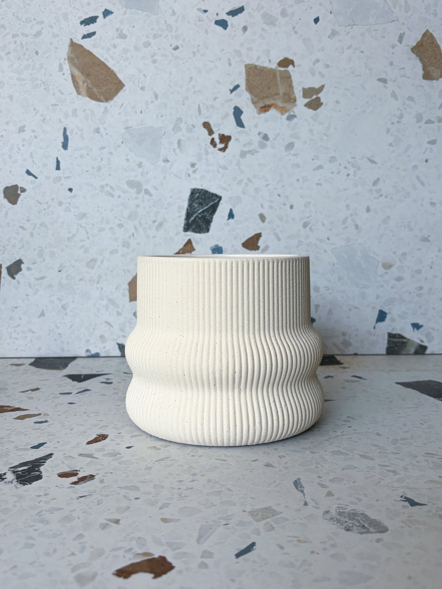 Cache - pot vague beige - Alma Plantes