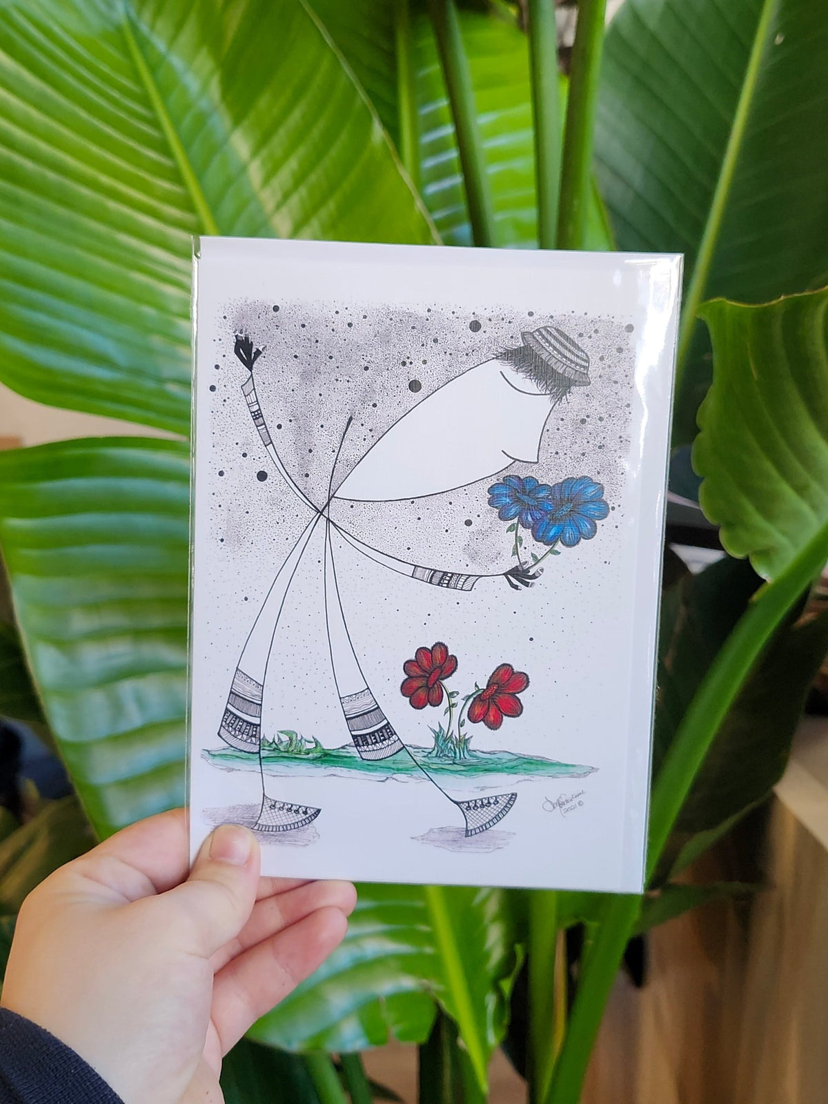 Carte de souhaits - Créations Latendresse - Alma Plantes