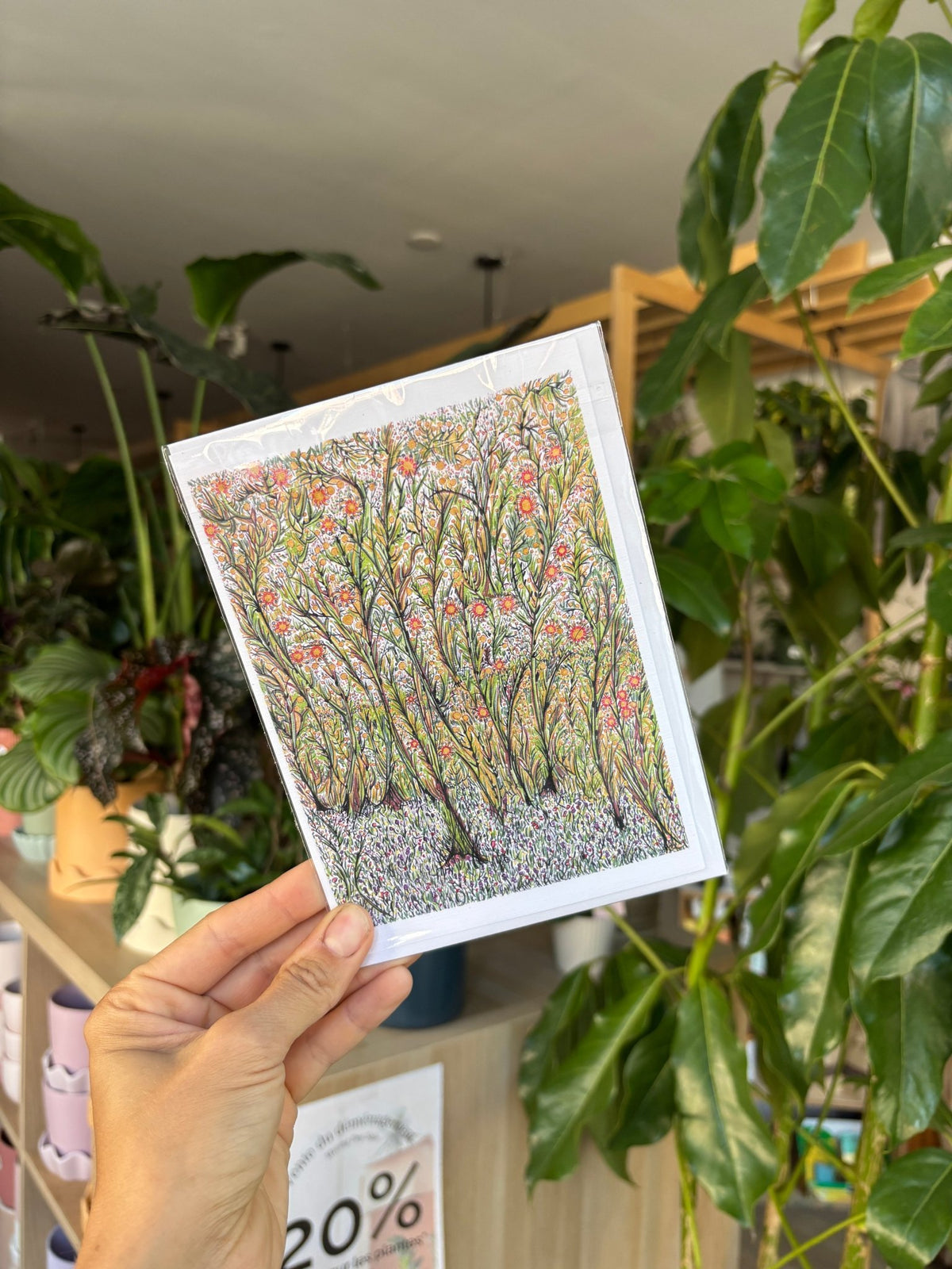 Carte de souhaits - Créations Latendresse - Alma Plantes