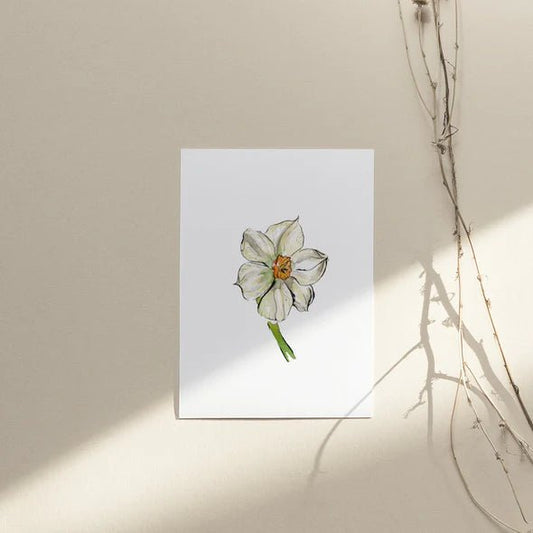 Carte de souhaits - Narcisses Geranium - Alma Plantes