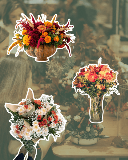 Centre de table floral - Atelier créatif - Alma Plantes
