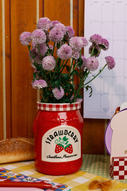 Vase en céramique - Confiture de fraise