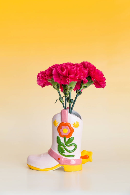 Vase en céramique - Botte de cowgirl - Alma Plantes