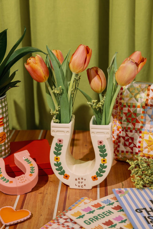 Vase en céramique - Fer à cheval - Alma Plantes