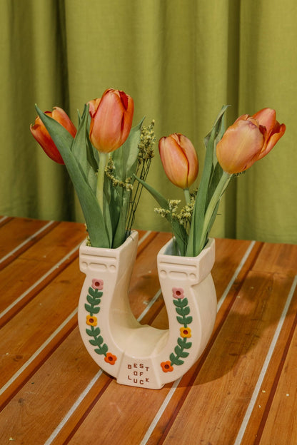 Vase en céramique - Fer à cheval - Alma Plantes