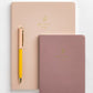 Journal de poche en cuir végane - Argile