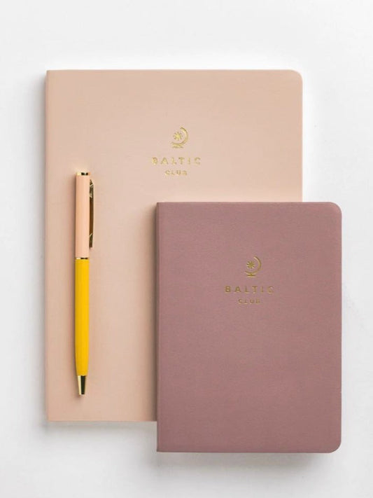 Journal de poche en cuir végane - Argile