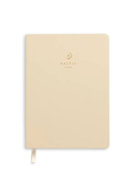 Journal en cuir végane - crème