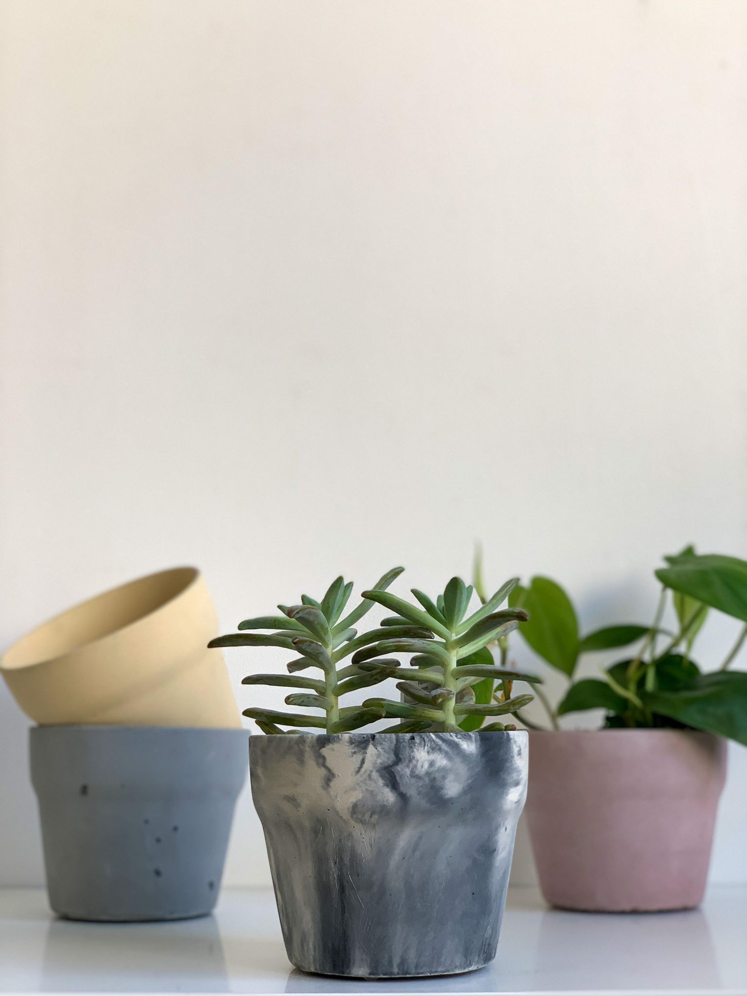 Pot en béton ’Cornaline’