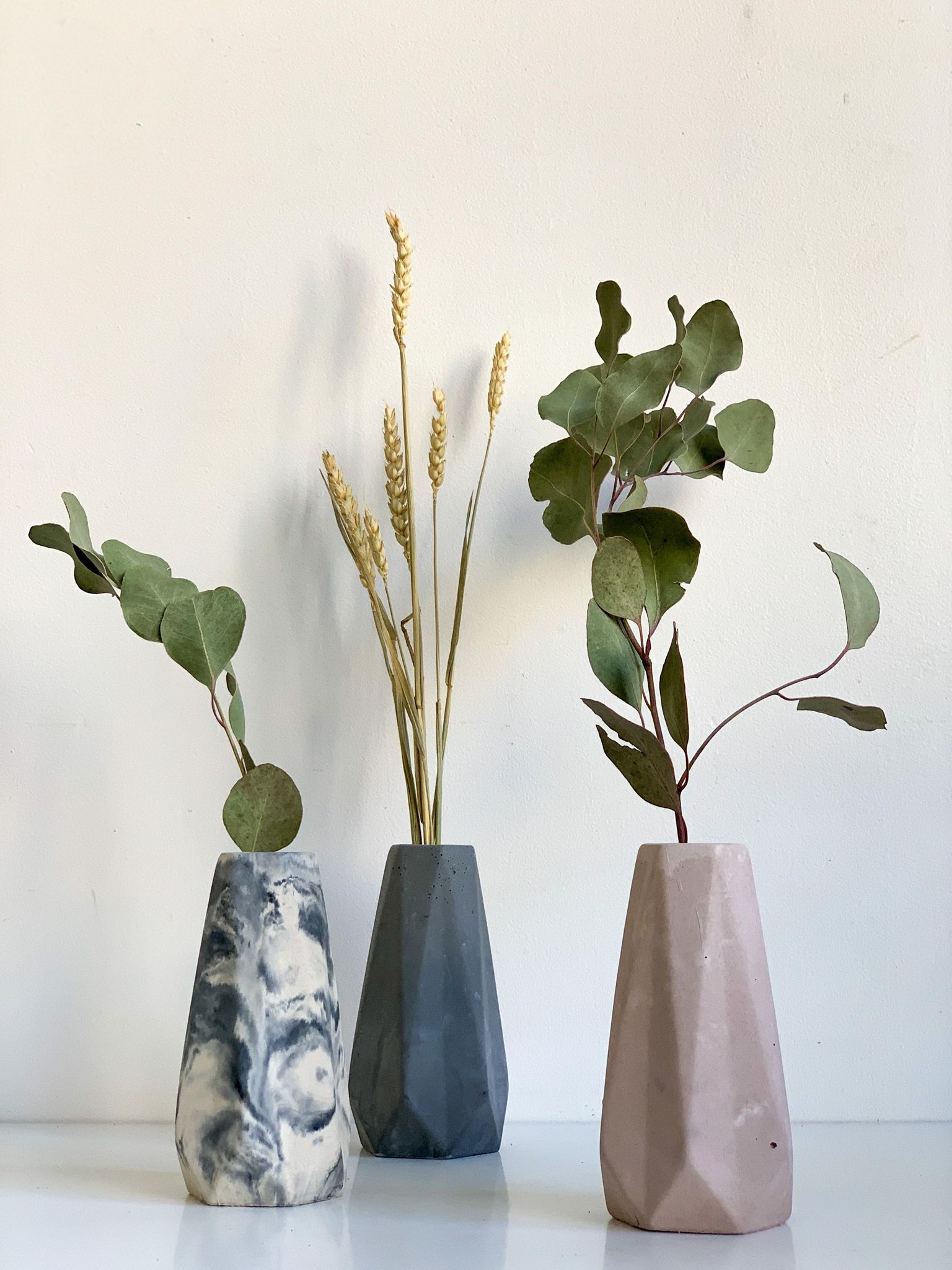 Vase en béton - Gris