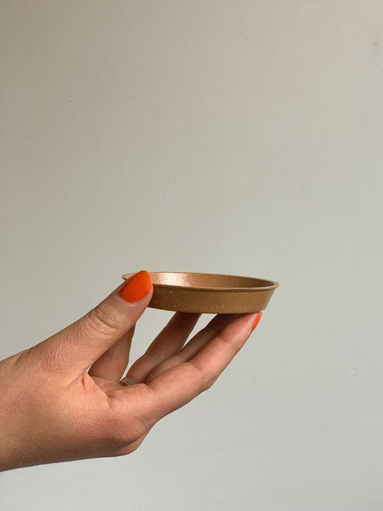 Soucoupe en fibre de bambou - 3 po. (8 cm)