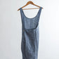 Tablier en lin - bleu marin