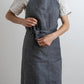 Tablier droit ajustable - anthracite