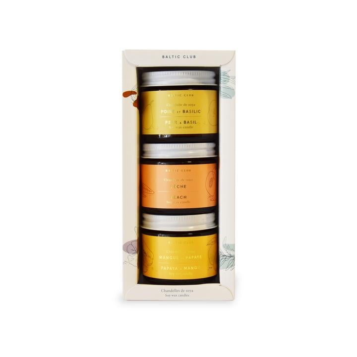 Ensemble De 3 Mini Bougies Dété