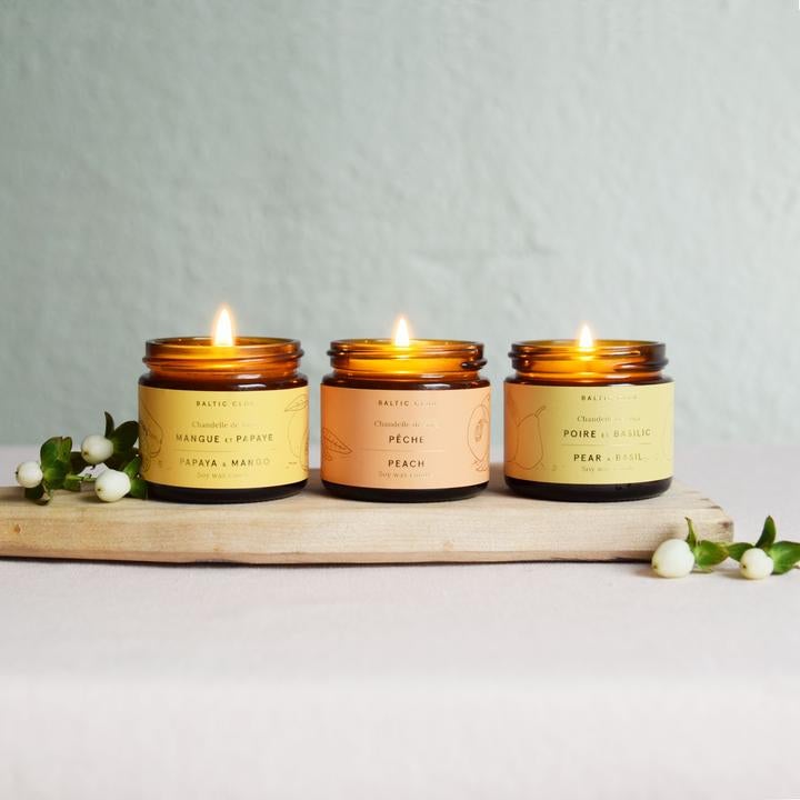 Ensemble De 3 Mini Bougies Dété