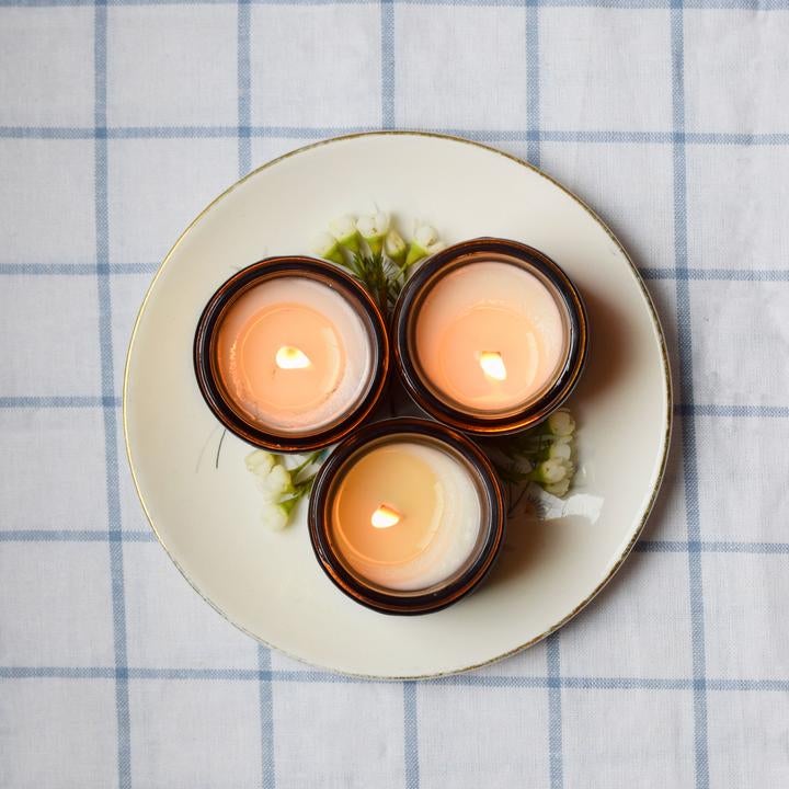 Ensemble De 3 Mini Bougies Dété