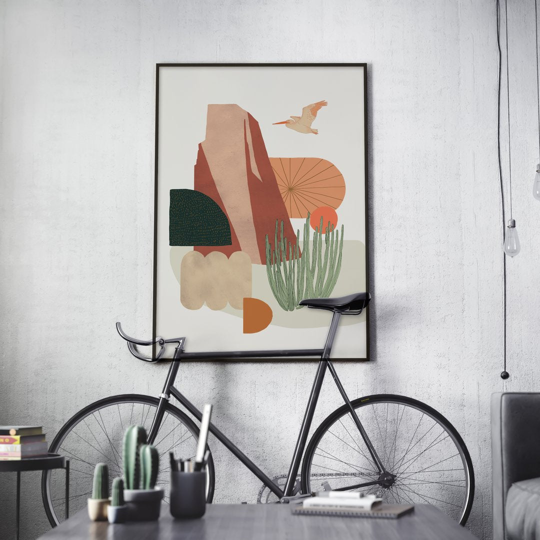 Illustration désert de la Californie - 24 x 36 po.