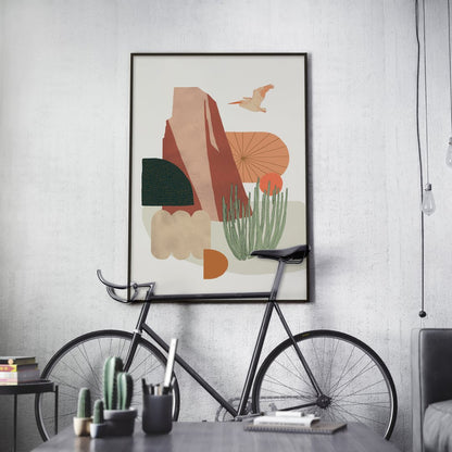 Illustration désert de la Californie - 24 x 36 po.