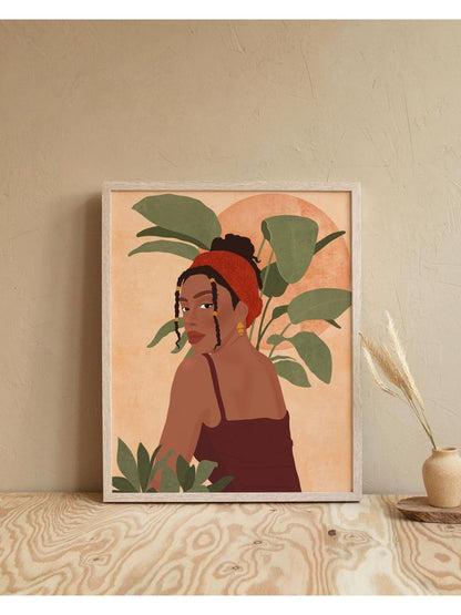 Affiche ''Black Woman Magic'' - Alma Plantes