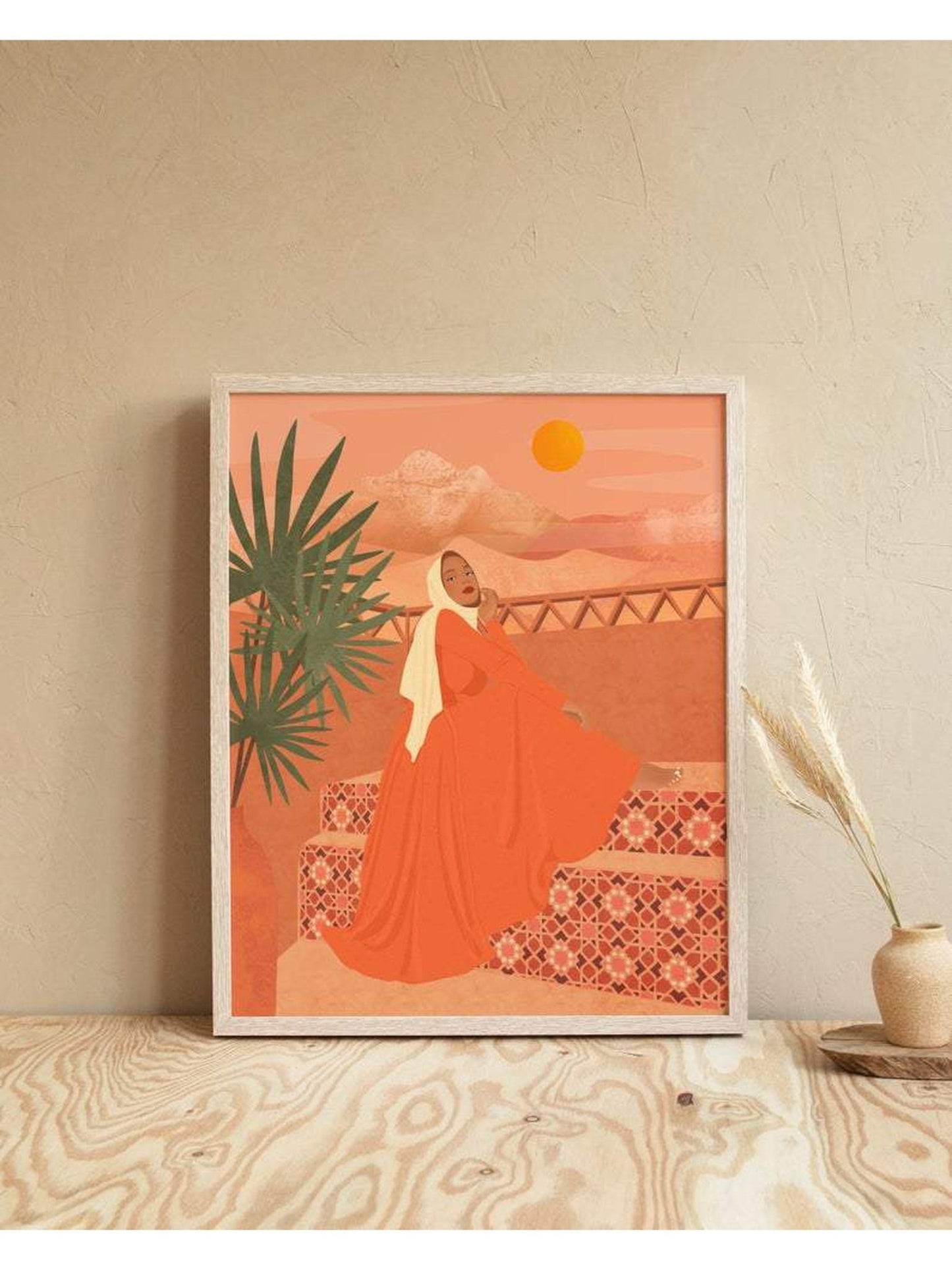 Affiche ''Femme du désert'' - Alma Plantes