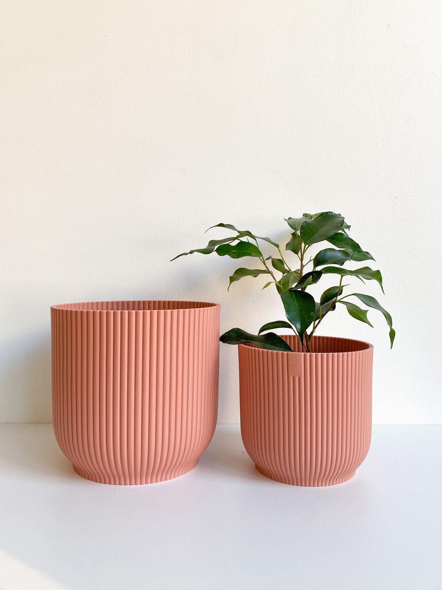 Cache pot texturé - rose - Alma Plantes