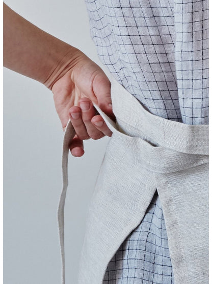 Demi tablier en lin - écru - Alma Plantes