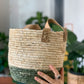 Panier En Osier - Vert & Naturel