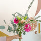 Bouquet mixte - eucalyptus & fleurs