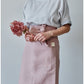 Demi Tablier En Lin - Vieux Rose
