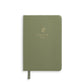 Journal de poche en cuir végane - olive