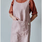 Tablier En Lin - Vieux Rose