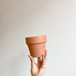 Cache-pot en terre cuite Sienna - fond plat (4 couleurs)