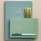 Journal de poche en cuir végane - olive