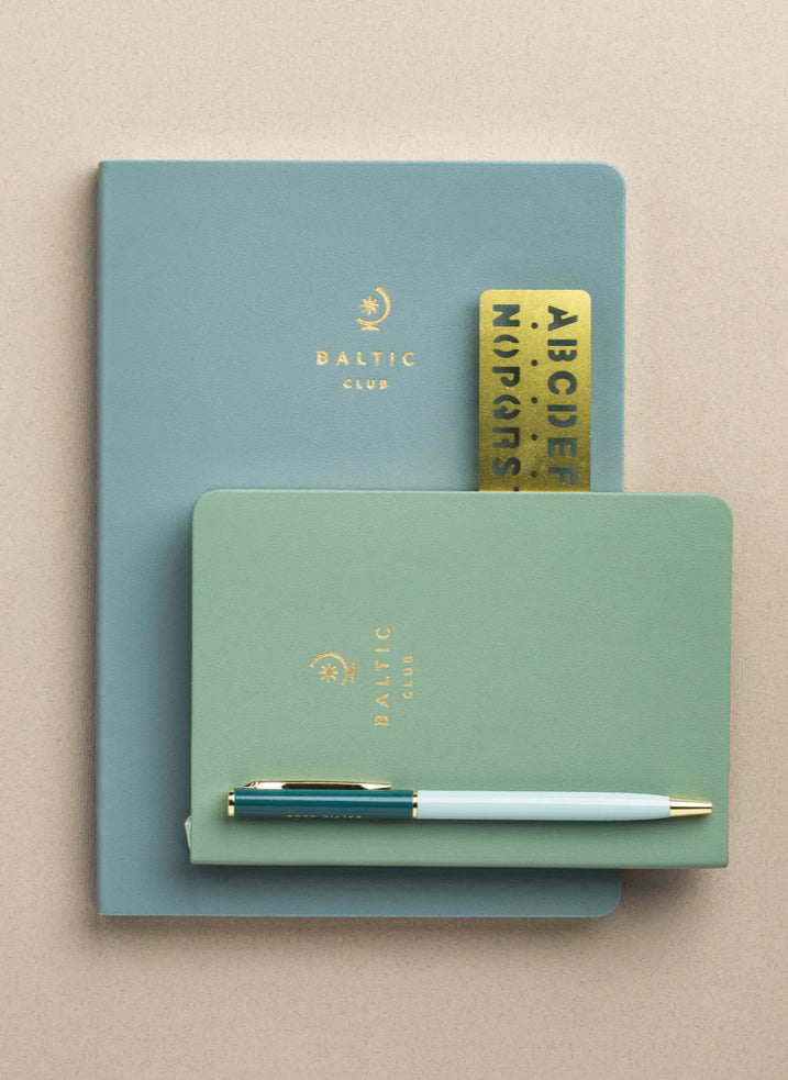 Journal de poche en cuir végane - olive