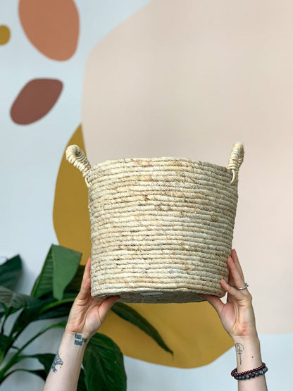 Panier en osier - Crème - Alma Plantes