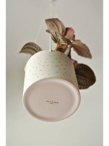 Pot lune suspendu 'confettis' - Alma Plantes