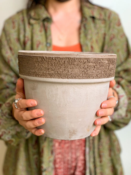 Pot Volcano gris - Alma Plantes