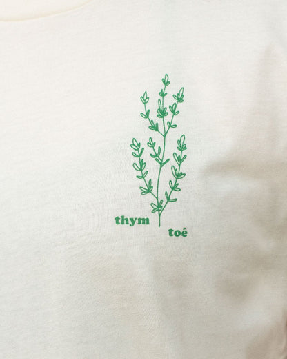 T-shirt Thym Toé - blanc crème - Alma Plantes